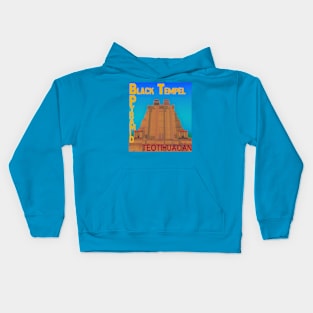 Black Tempel Pyrämid "Teotihuacán" Kids Hoodie